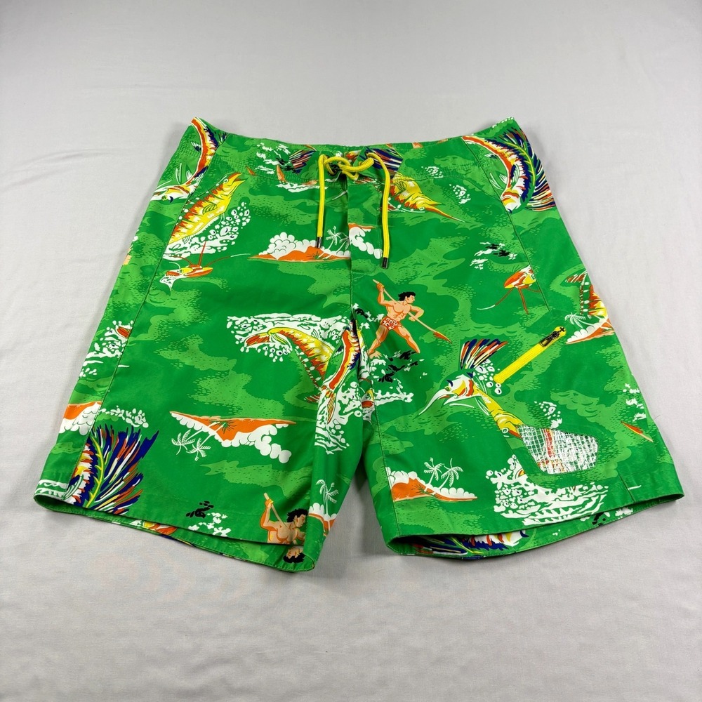 Polo Ralph Lauren RLX Board‎ Shorts Mens XL Hawaiian Tropical Surf Bathing Suit